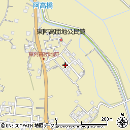 熊本県熊本市南区城南町東阿高449-59周辺の地図