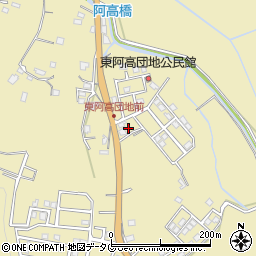 熊本県熊本市南区城南町東阿高449-65周辺の地図