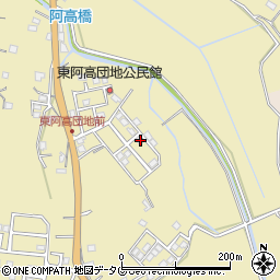 熊本県熊本市南区城南町東阿高449-61周辺の地図