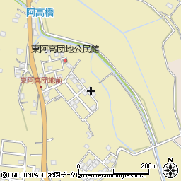 熊本県熊本市南区城南町東阿高449-90周辺の地図