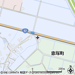 熊本県宇土市野鶴町67周辺の地図