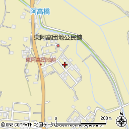 熊本県熊本市南区城南町東阿高449-54周辺の地図