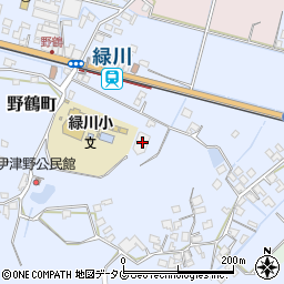 熊本県宇土市野鶴町207周辺の地図