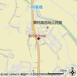 熊本県熊本市南区城南町東阿高449-79周辺の地図