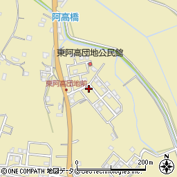 熊本県熊本市南区城南町東阿高449周辺の地図