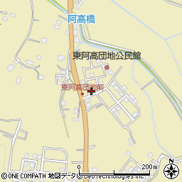 熊本県熊本市南区城南町東阿高449-20周辺の地図