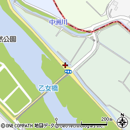 乙女橋周辺の地図
