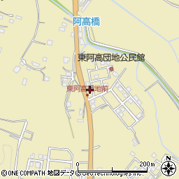 熊本県熊本市南区城南町東阿高449-87周辺の地図