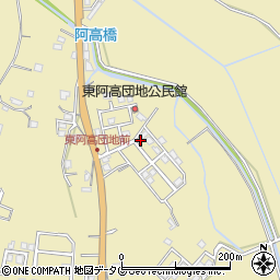 熊本県熊本市南区城南町東阿高449-34周辺の地図