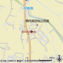 熊本県熊本市南区城南町東阿高449-19周辺の地図