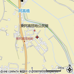 熊本県熊本市南区城南町東阿高449-17周辺の地図