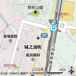 熊本県宇土市城之浦町2-2周辺の地図