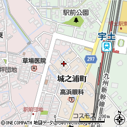 熊本県宇土市城之浦町1周辺の地図
