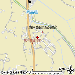 熊本県熊本市南区城南町東阿高449-43周辺の地図