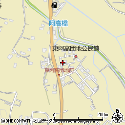 熊本県熊本市南区城南町東阿高449-55周辺の地図