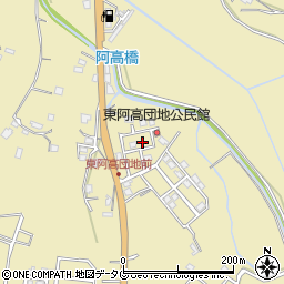 熊本県熊本市南区城南町東阿高449-40周辺の地図