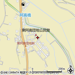 熊本県熊本市南区城南町東阿高457周辺の地図