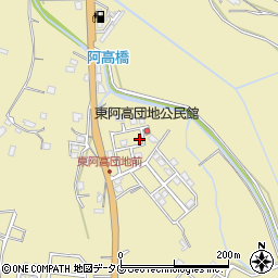 熊本県熊本市南区城南町東阿高449-58周辺の地図