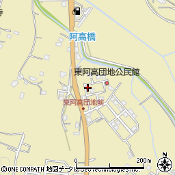 熊本県熊本市南区城南町東阿高449-75周辺の地図