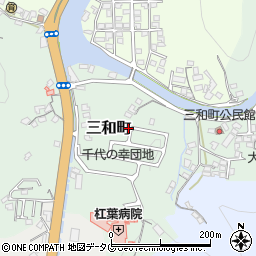 長崎県長崎市三和町周辺の地図