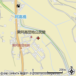 熊本県熊本市南区城南町東阿高449-45周辺の地図