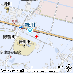 熊本県宇土市野鶴町203周辺の地図