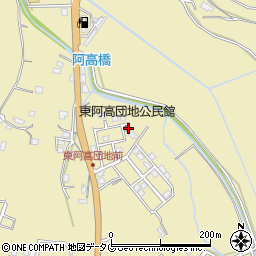 熊本県熊本市南区城南町東阿高449-38周辺の地図