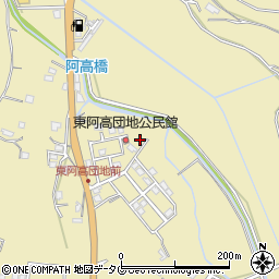 熊本県熊本市南区城南町東阿高457-2周辺の地図