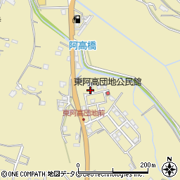 熊本県熊本市南区城南町東阿高449-62周辺の地図