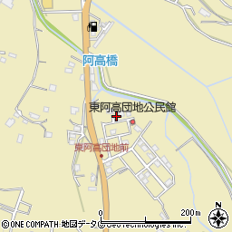 熊本県熊本市南区城南町東阿高449-64周辺の地図