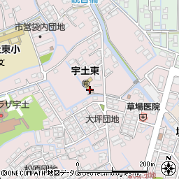宇土東学童クラブ周辺の地図