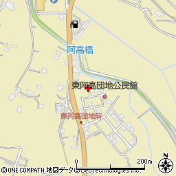 熊本県熊本市南区城南町東阿高449-63周辺の地図