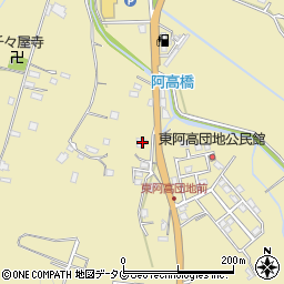 熊本県熊本市南区城南町東阿高1432周辺の地図