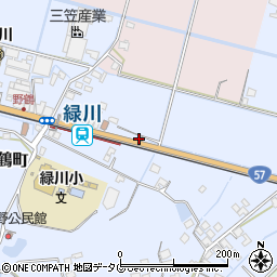 熊本県宇土市野鶴町196周辺の地図