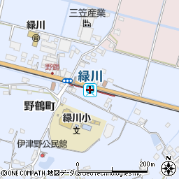 緑川駅周辺の地図