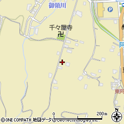 熊本県熊本市南区城南町東阿高1696周辺の地図