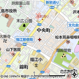 長崎県五島市中央町周辺の地図