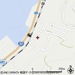 熊本県宇土市長浜町332周辺の地図