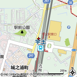 ＪＲ九州レンタカー＆パーキング宇土駅第１駐車場周辺の地図