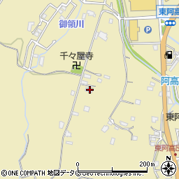 熊本県熊本市南区城南町東阿高1699周辺の地図