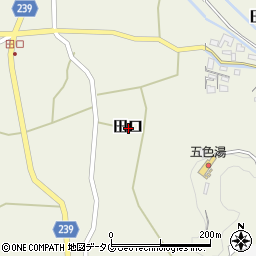 熊本県上益城郡甲佐町田口周辺の地図