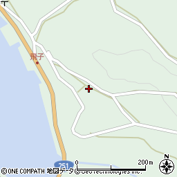 長崎県雲仙市小浜町飛子3070周辺の地図