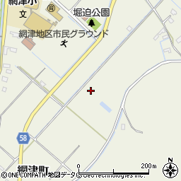 熊本県宇土市網津町周辺の地図