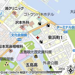 シャディサラダ館福江町店周辺の地図