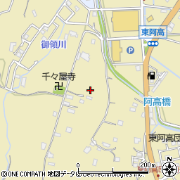 熊本県熊本市南区城南町東阿高1509周辺の地図