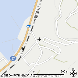 熊本県宇土市長浜町125周辺の地図