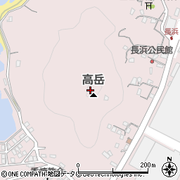 高岳周辺の地図