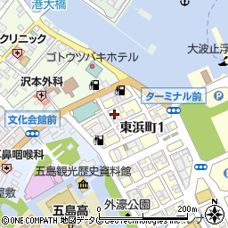 オリンピヤ会館福江店周辺の地図