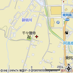 熊本県熊本市南区城南町東阿高1510周辺の地図