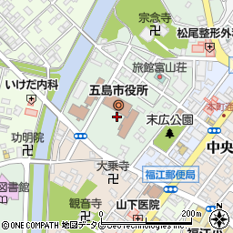 五島市役所　総務課周辺の地図